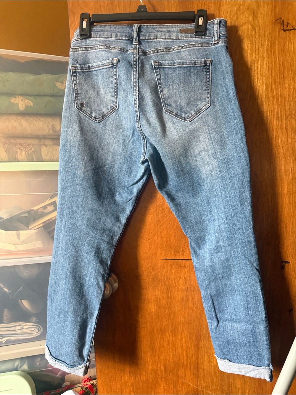 Kut from the Kloth Light Blue Ankle Crop Stretch Jeans